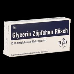 Glycerin Zäpfchen Rösch - 10 Stück