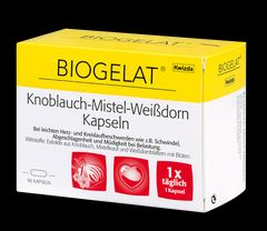 Biogelat Knoblauch-Mistel-Weißdorn Kapseln Wien
