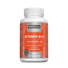 Vispura Vitamin B12 1000mcg hochdosiert +Vit. B9 u. B6 vegan